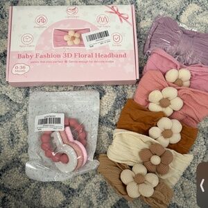 Baby Headbands + Teething Toy